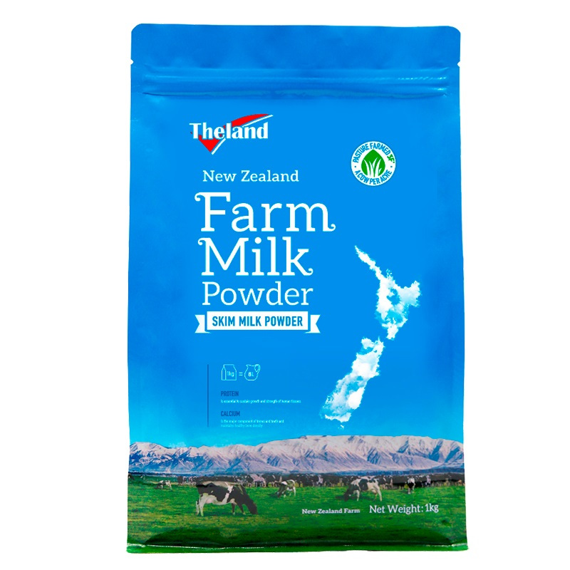 纽仕兰Theland新西兰进口脱脂奶粉1kg袋装成人奶粉调制乳粉