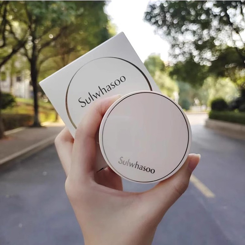 雪花秀(Sulwhasoo)致美养肤气垫粉底液5g*3 15# 遮瑕防晒隔离长效持妆 适合自然偏白肤色