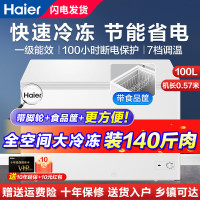 海尔冰柜无需除霜深冷速冻单温家用小冷柜 BC/BD-100GHZT