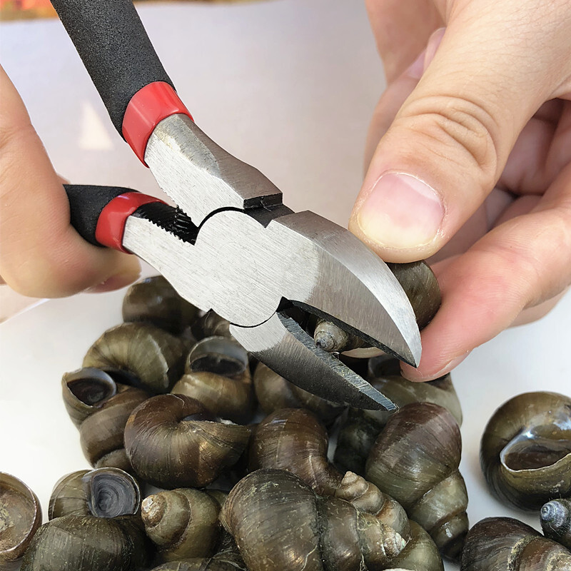 优百思剪田螺去尾钳子家用夹螺蛳的工具自动回弹螺蛳剪刀商用剪田螺优