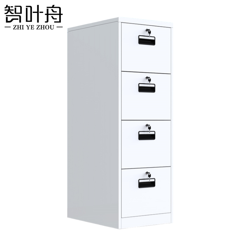 智叶舟钢制柜子四抽四锁460*620*1414mm台高清大图