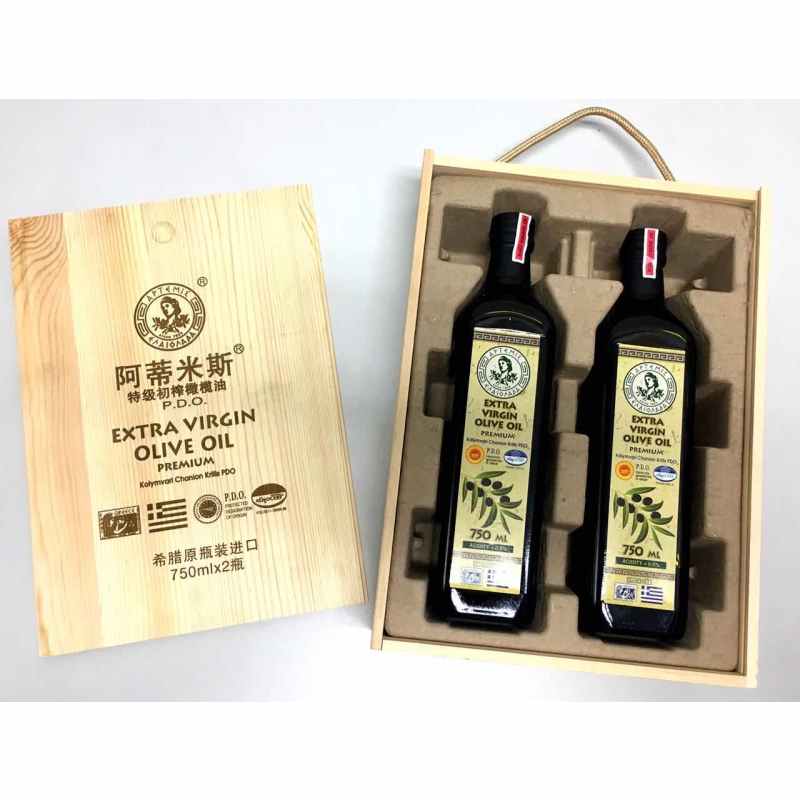 ARTEMIS阿蒂米斯P.D.O系列 希腊进口特级初榨橄榄油 750ML*2 礼盒