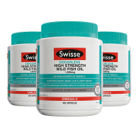 Swisse 澳洲进口 鱼油卵磷脂 无腥高浓度野生鱼油胶囊1500mg400粒 3瓶