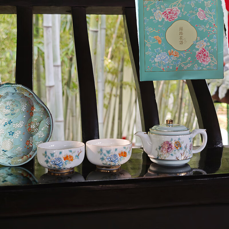 沏一杯茶 丝路花语A款-茶具 套装 PTL821A高清大图