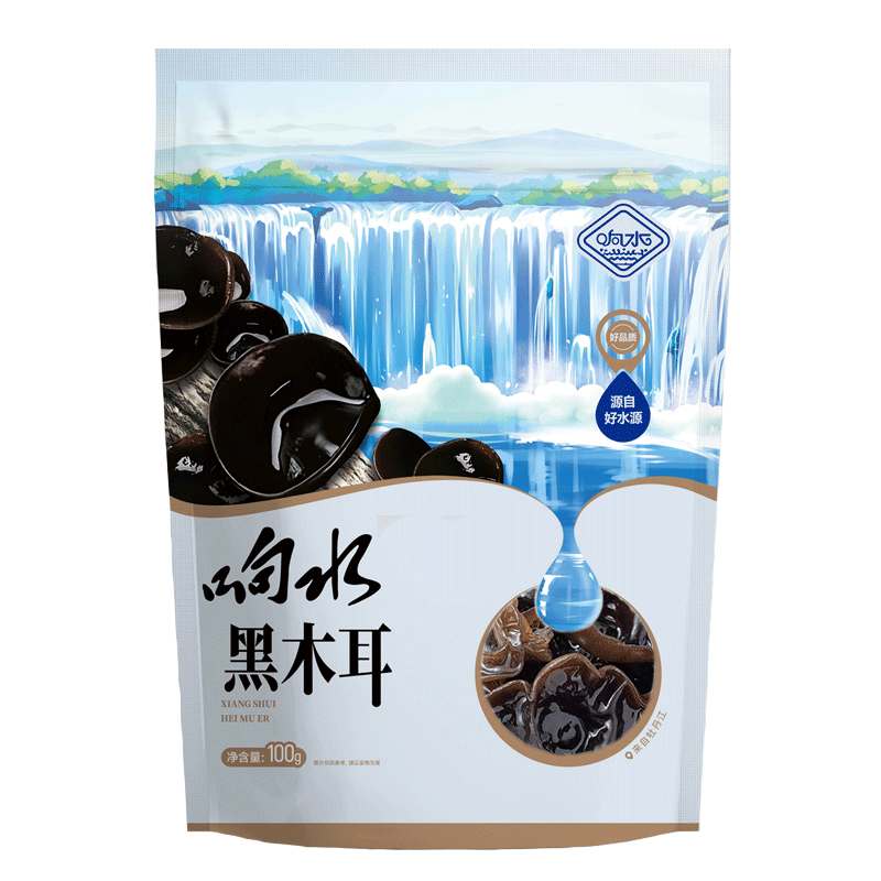 响水黑木耳100g 菌菇 小碗耳肉厚秋木耳 东北黑木耳 凉拌 南北干货 火锅爽脆凉拌