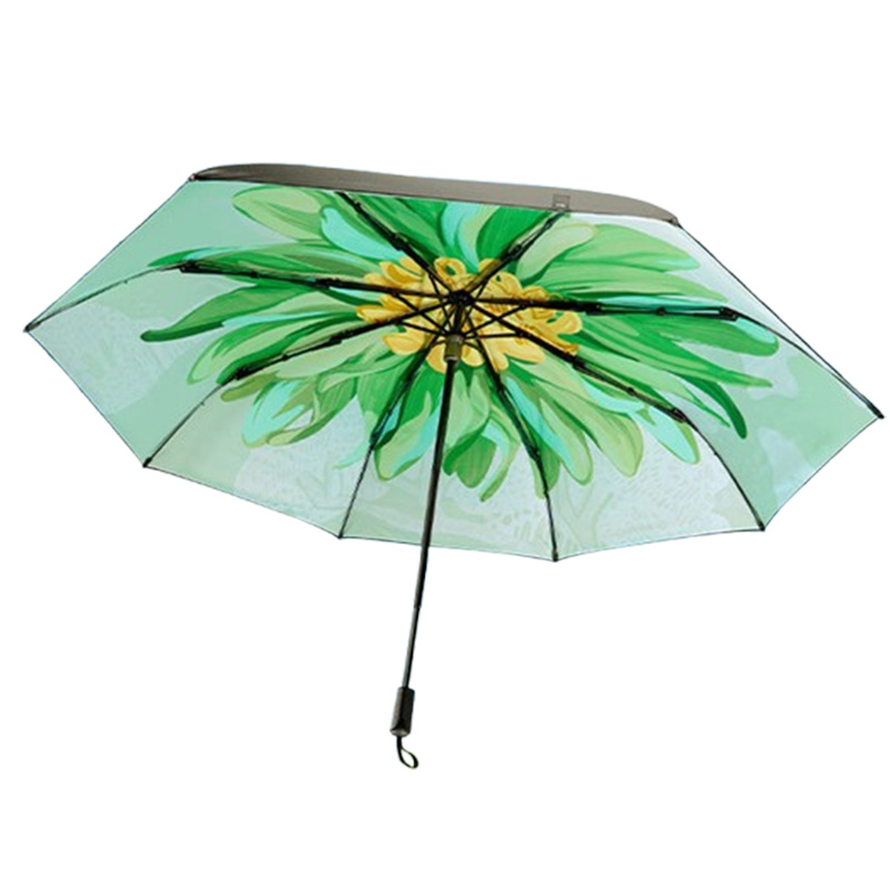 蕉下防晒伞双层密织隔热降温三折黑胶防晒伞BM63024(颜色随机)