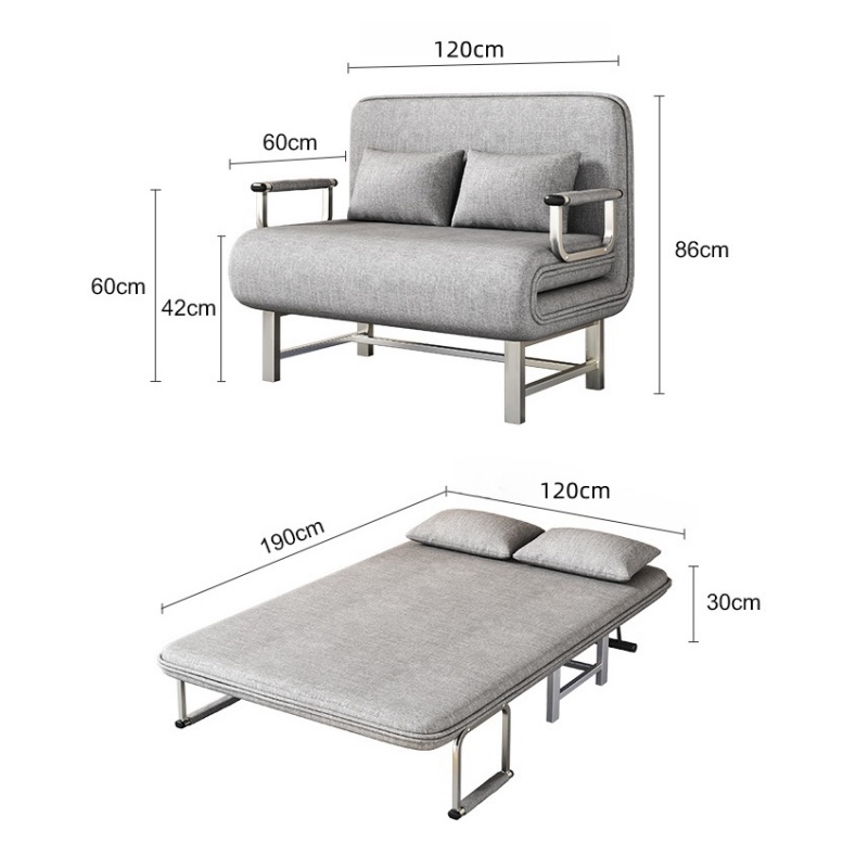 芙首泰折叠沙发床1200*600*860mm张高清大图