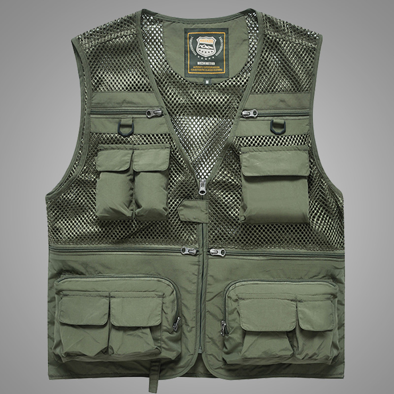 suntek工装马甲男多口袋摄影师钓鱼战术机能背心定制坎肩多功能马夹