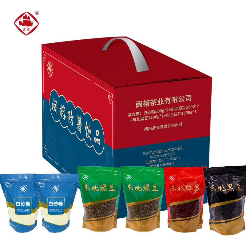 崟露白砂糖东北绿豆东北黑豆东北红豆杂粮礼盒五7000克盒高清大图