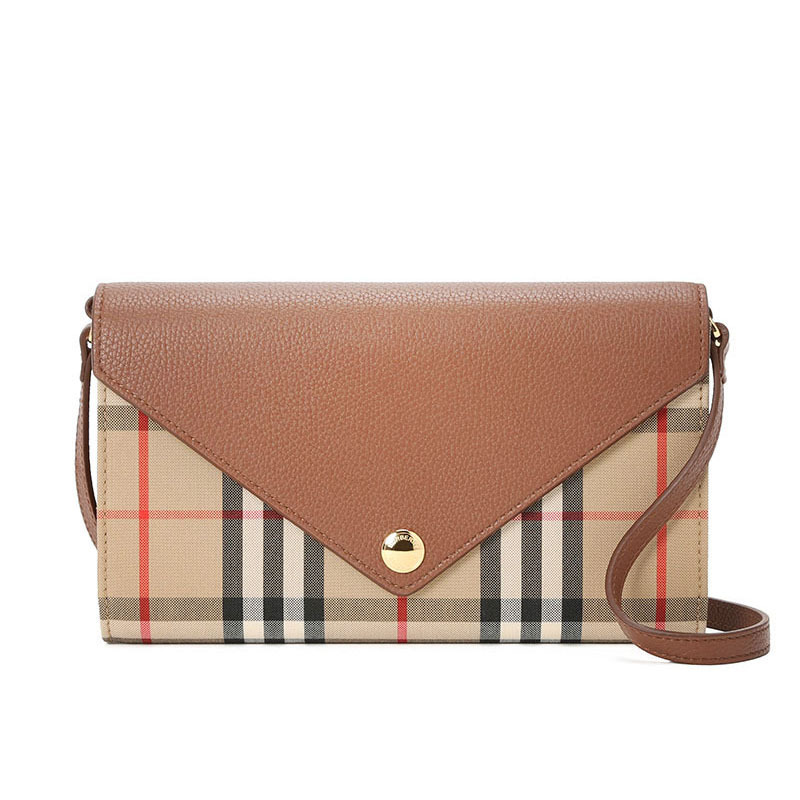 预订 BURBERRY 博柏利 信封包 经典格纹 斜挎包 单肩包8025162