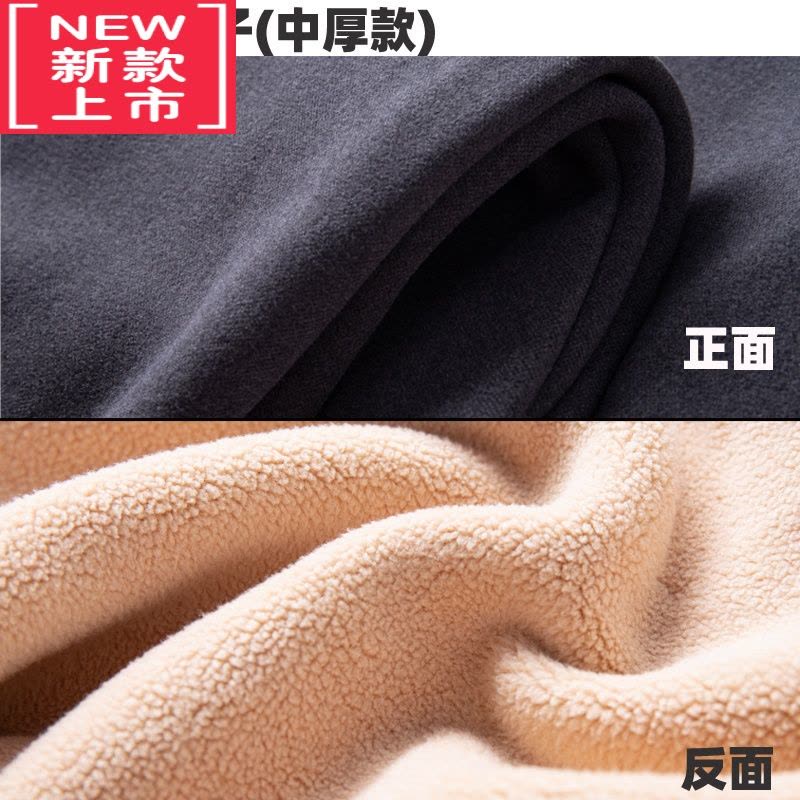 可莉允儿童单条保暖裤加绒加厚男童内穿德绒裤中大童女童羊羔绒保暖绒裤图片