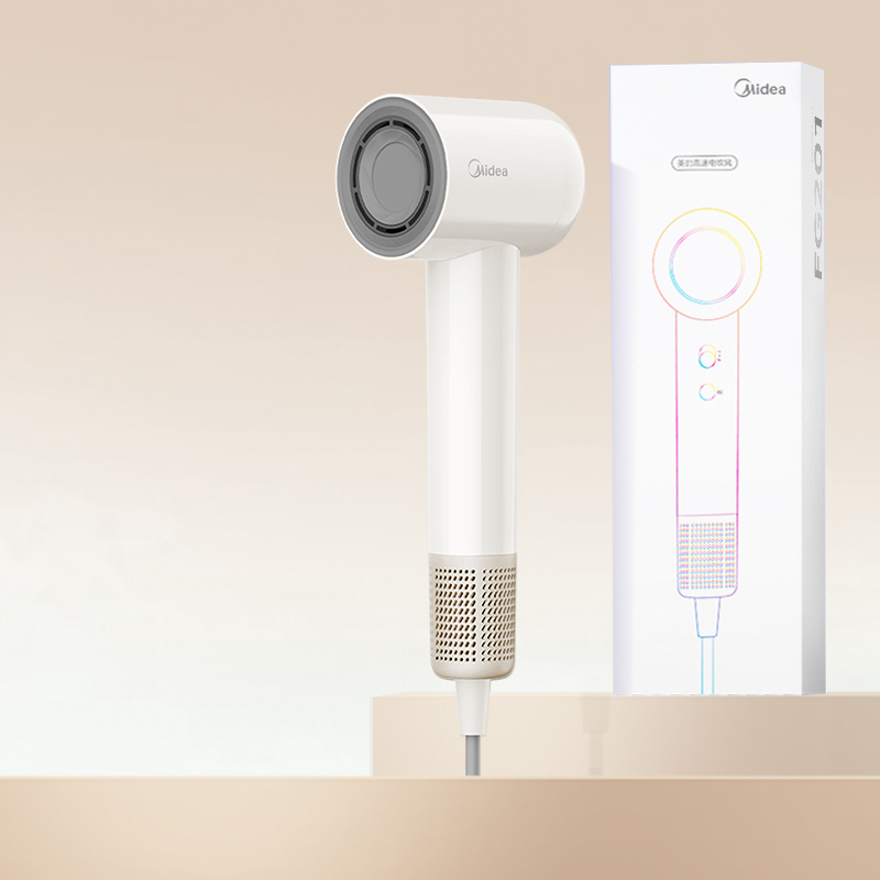 美的(Midea) 家用大功率高速电吹风 FG201 暖阳白高清大图