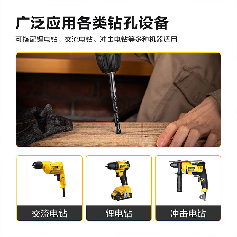 得力直柄麻花钻基础款10mm 高速钢金属钻头 DH-MHZ100-W1 1支装 五支起拍