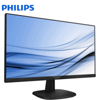 飞利浦(PHILIPS)243V7QSB 23.8英寸黑色液晶显示器 IPS广视角 高清护眼 不闪电脑显示屏 可壁挂