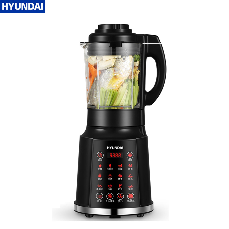 Hyundai破壁料理机qc Ll2499 韩国现代 Hyundai Qc Ll2499破壁机家用新款全自动加热小型多功能豆浆养生料理机 免滤 价格图片品牌报价 苏宁易购南京考拉电器专营店