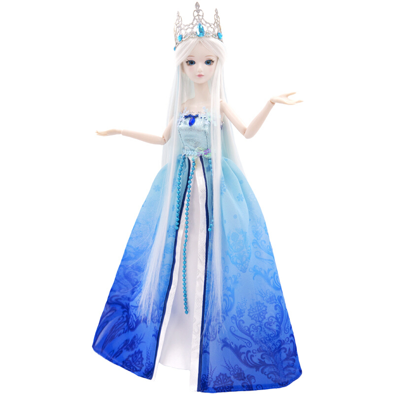 正品叶罗丽娃娃小灵夜萝莉仙子冰公主女孩玩具29cm娃娃冰公主