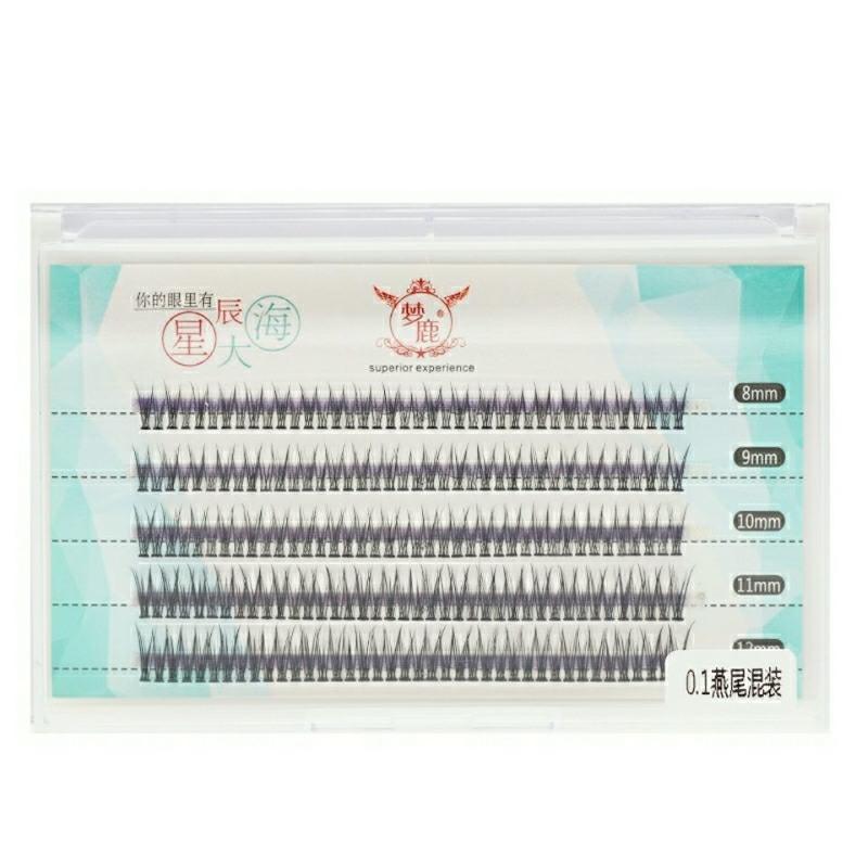 梦鹿假睫毛女超自然 鱼尾燕尾单簇分段多尺寸混合装朵毛 0.1 C翘 梦鹿假睫毛女超自然 鱼尾燕尾单簇分段多尺寸混合装朵毛