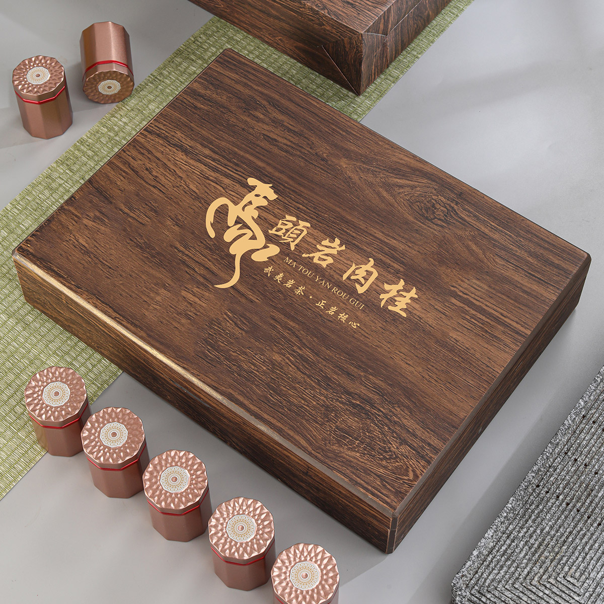 源御露肉桂茶武夷浓香型岩茶果香新茶马頭岩茶叶散装罐装礼盒装300克高清大图