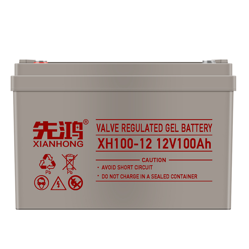 先鸿UPS蓄电池12V100AH胶体铅酸免维护EPS电源直流屏通讯照明机房高清大图
