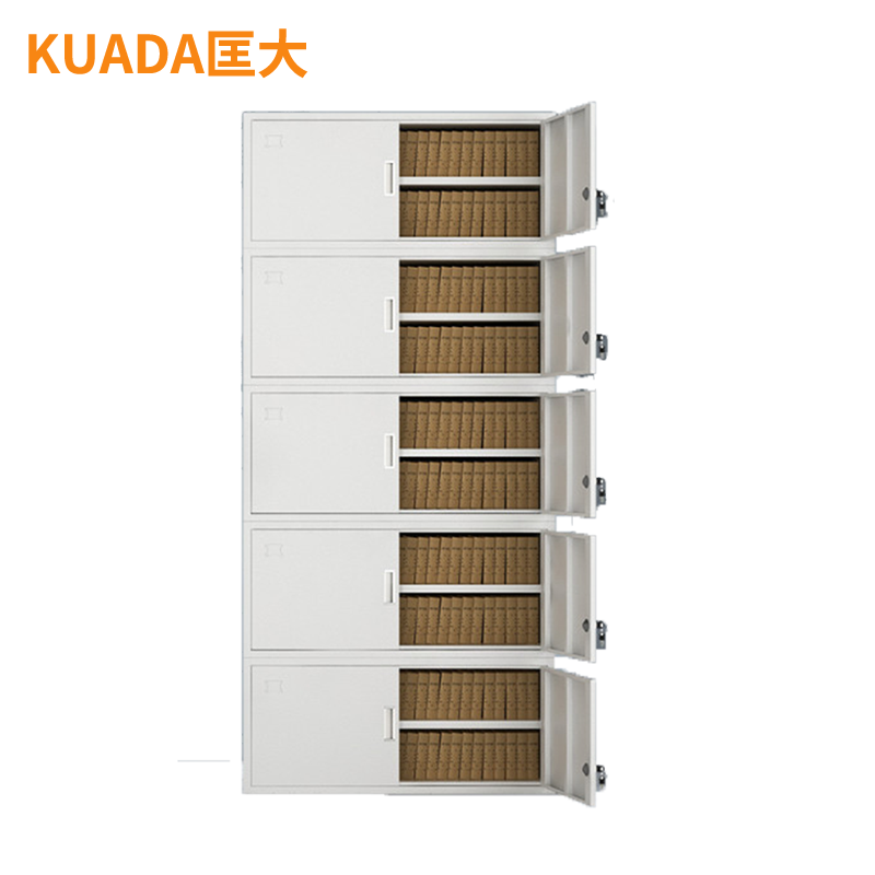 匡大 办公柜文件柜铁皮柜财务凭证资料柜分体五节十层钢柜KDGG-QT45高清大图