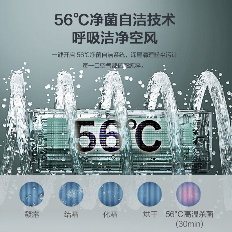 格力(GREE)空调KFR-26GW/NhAe1BAj 云锦三代 1匹变频新一级能效 自清洁智能WiFi壁挂式冷暖空调高清大图