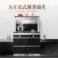 [天天低价]先科SAST/T6-1 升级款 液化气 小户型家用一机多用集成灶 强劲吸力 智能触控 顶部温菜 消毒柜套装