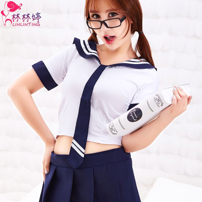 外贸高校大学生情趣内衣学生装制服诱惑清纯学生妹制服诱惑套装角色扮演护士制服诱惑套装白色酒店护士装制服诱惑夜店情趣内衣