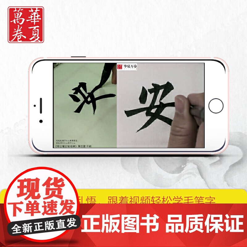 华夏万卷字帖 柳公权玄秘塔碑毛笔书法精讲精楷书练字帖成人初学者原碑帖法帖等级考试教程附视频(2本套)高清大图