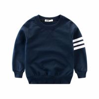 童装秋款儿童服装男童卫衣宝宝长袖圆领套头衫 100cm 3006A贵族蓝