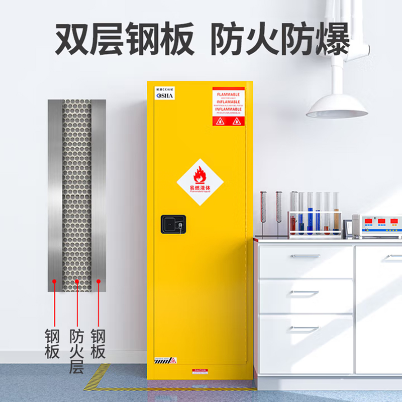帝德龙防爆柜22加仑83升安全柜FB7 590*460*1650mm高清大图