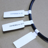 恩叶热敏不干胶标签纸贴防水T型刀型线标线缆标贴纸移动电信联通通信通讯机房线标尾纤网线标记贴