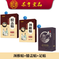 养欣康 老北京艾草足贴颈椎贴膝盖贴三盒组合装 个人护理
