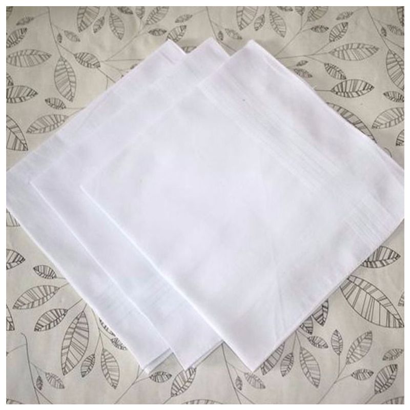 白手帕纯棉手绢女手巾男扎染手帕擦汗老人用