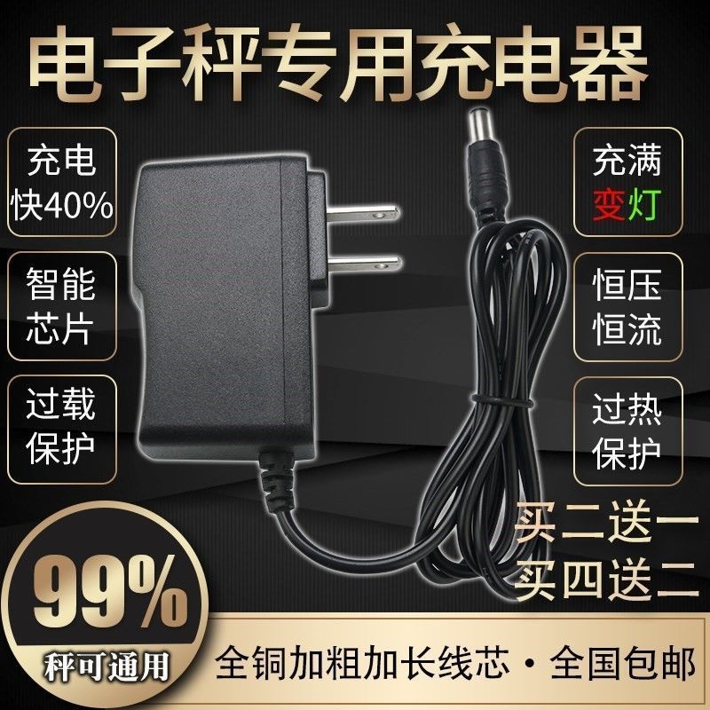 台秤电子秤300公斤大型商业充电器商用6v圆孔通用型计 普通一代