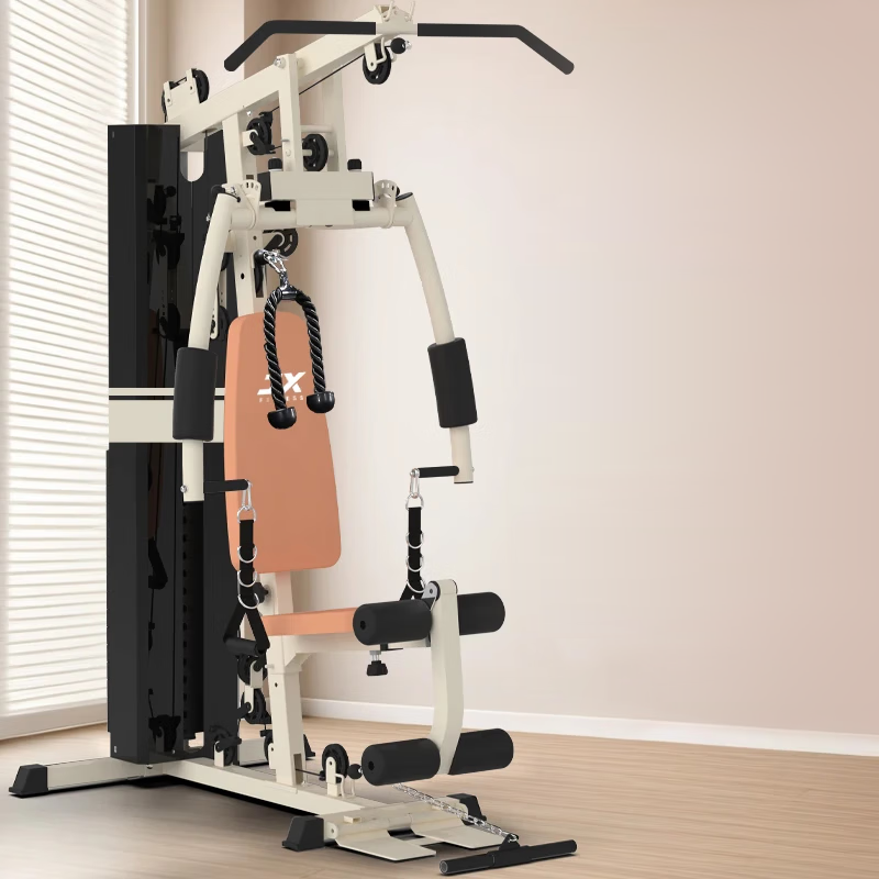 军霞(JUNXIA) 综合巡练器运动器械健身器材家用单人多功能大型力量运动器材 918N奶香可折叠+升级蝴蝶臂+上楼