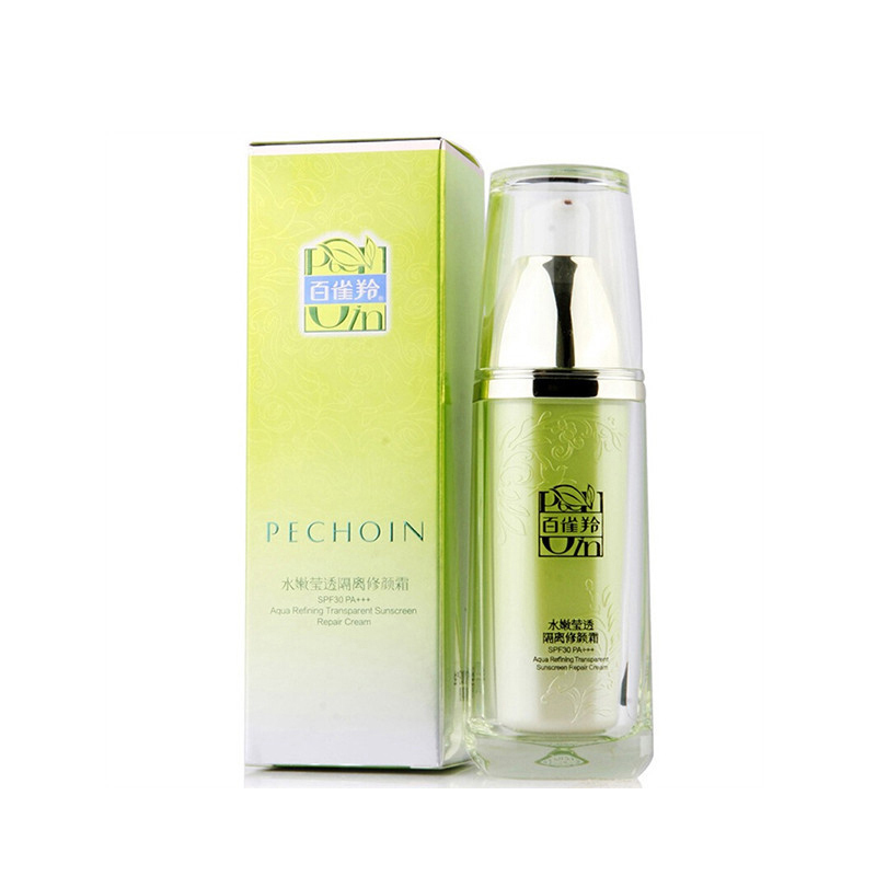 百雀羚(PECHOIN) 水嫩莹透隔离修颜霜SPF30 PA+++ 40g(平衡水油 保湿遮瑕 护肤 各种肤质 通用 )