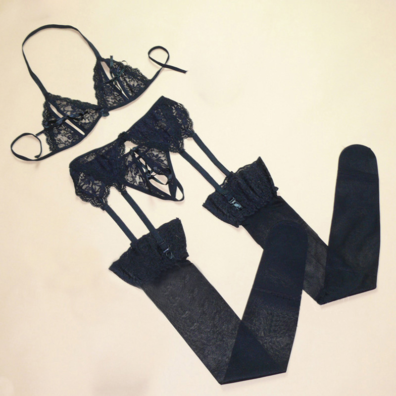 维多利亚情趣丝袜免脱超薄性感吊带袜女士诱惑套装丝袜长筒吊袜带