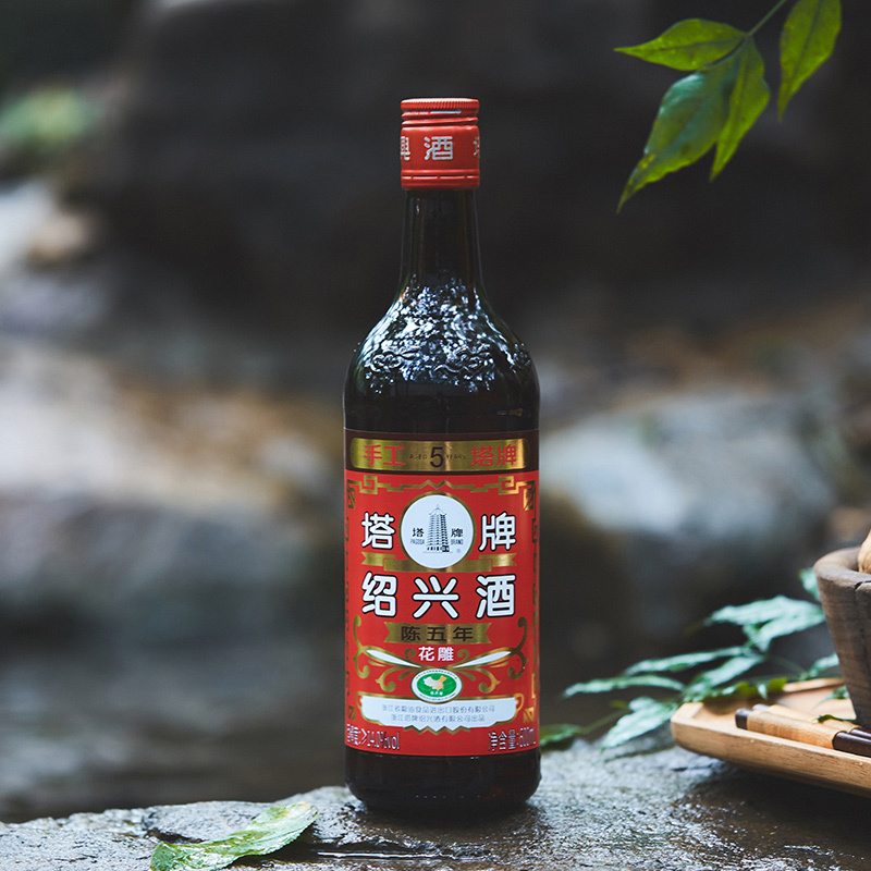 塔牌红牌花雕酒陈五年 14度 600ml*6瓶 礼盒装 半干型 手工酿造黄酒