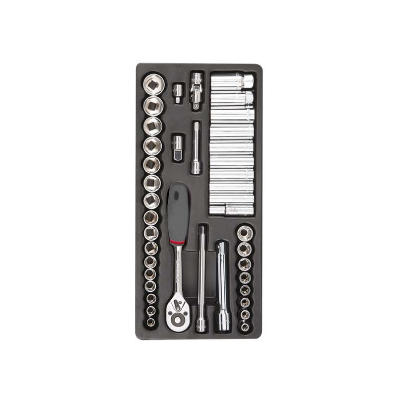 力易得(ENDURA) 41件10mm套筒工具托组套 E1912 货期5-10天