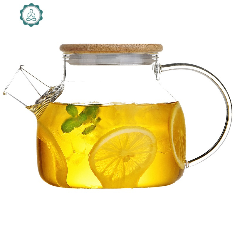 玻璃茶壶水果花茶壶玻璃烧水壶带过滤泡茶壶煮茶壶茶具套装 封后 D2实用款电陶炉(黑)