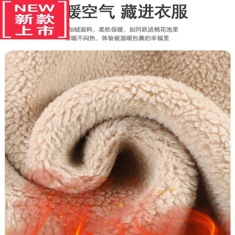 可莉允男童加绒裤子秋冬款女童棉裤冬季加厚保暖裤外穿儿童休闲运动卫裤图片