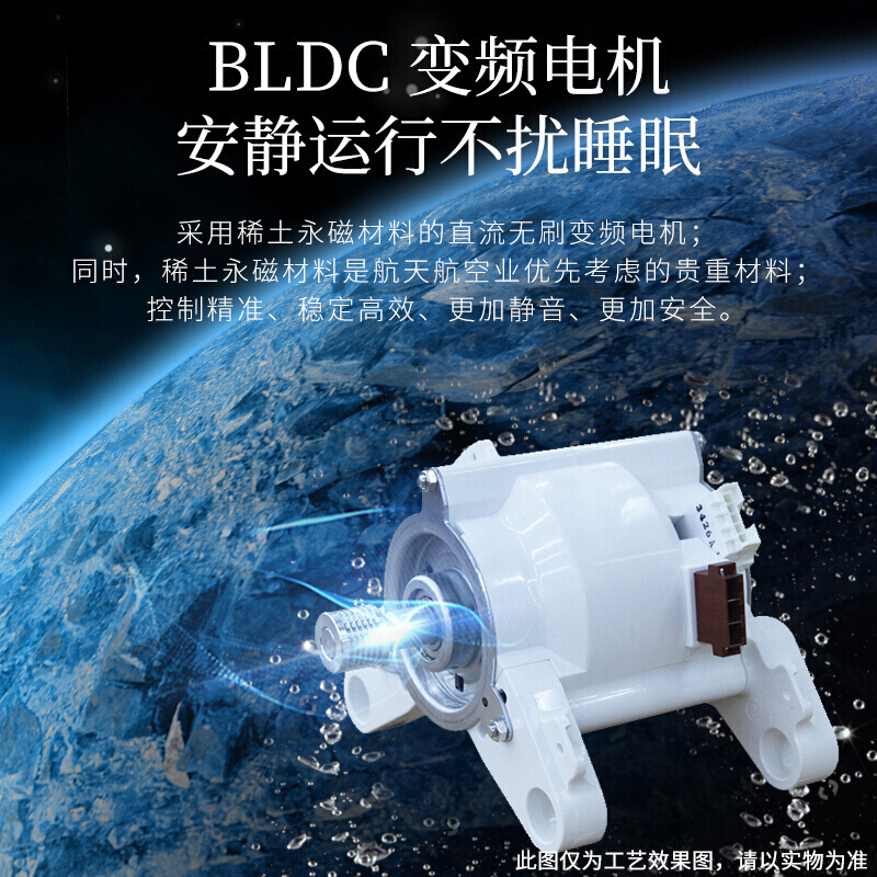 松下(Panasonic) XQG80-NHEBL 8KG 全自动家用滚筒变频 节能静音 洗脱一体滚筒洗衣机(白色)高清大图