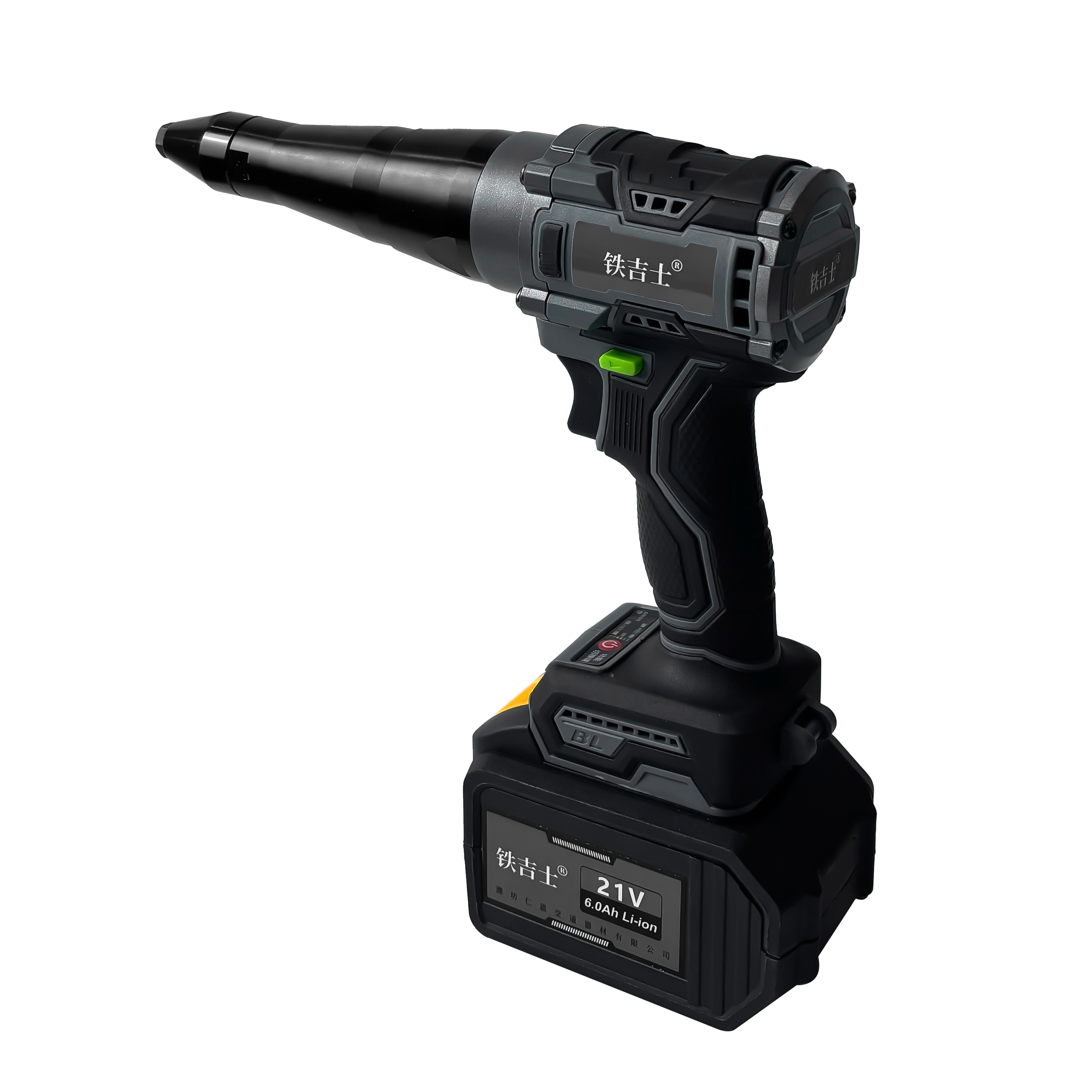 铁吉士 工业电动拉钉枪 锂电拉铆枪 两电一充 套高清大图