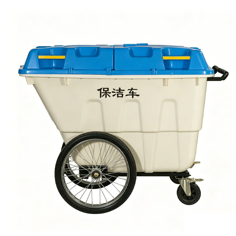 豫众诺 垃圾车 蓝白色400L 个高清大图
