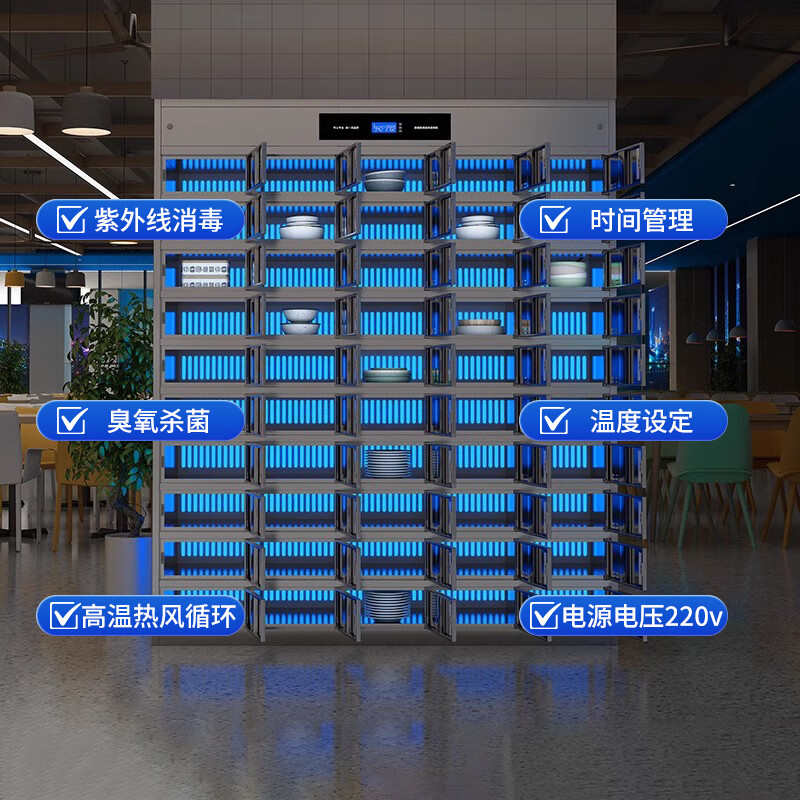 曌梵消毒餐盘柜24门台高清大图