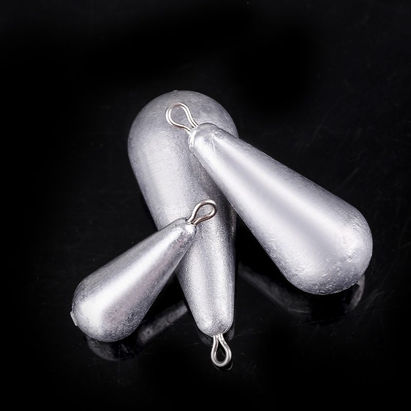 古达铅坠水滴铅坠带环铅坠通心坠海竿抛竿远投钓鱼铅坠防挂底串钩鱼坠