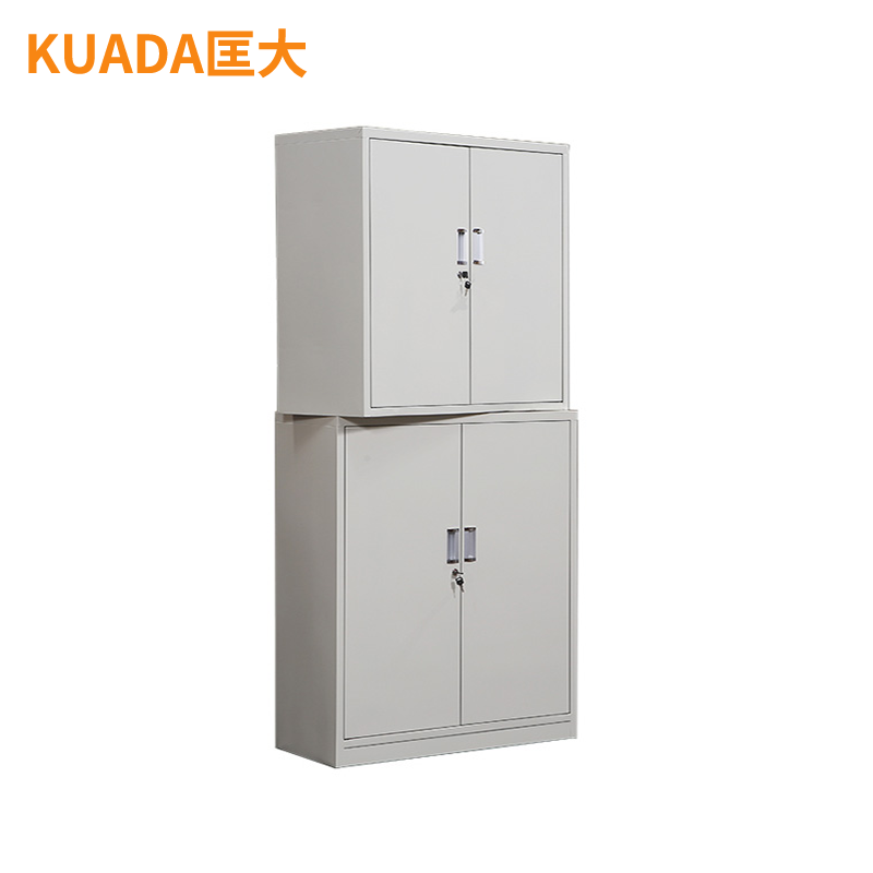 匡大 文件柜铁皮柜办公文件资料档案柜分体两节钢柜