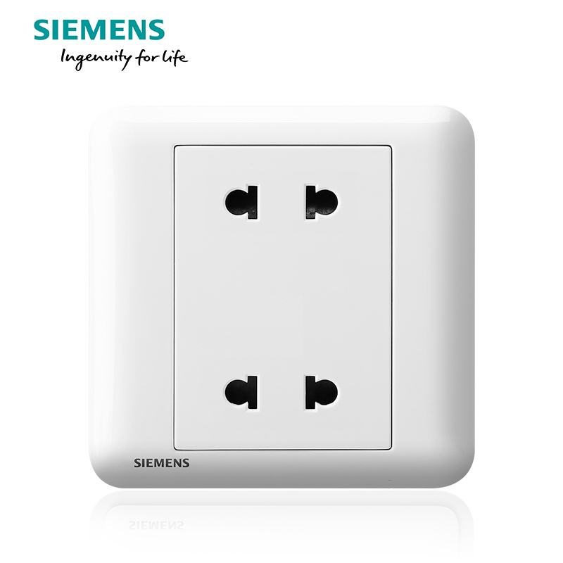 西门子(SIEMENS)开关插座 皓睿玉釉白系列四孔插座5UB01123NC01