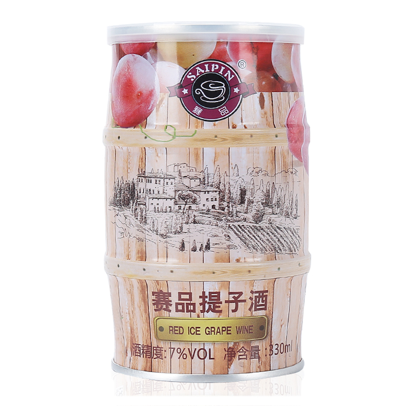 果味洋酒赛品红酒提子酒330ml*1
