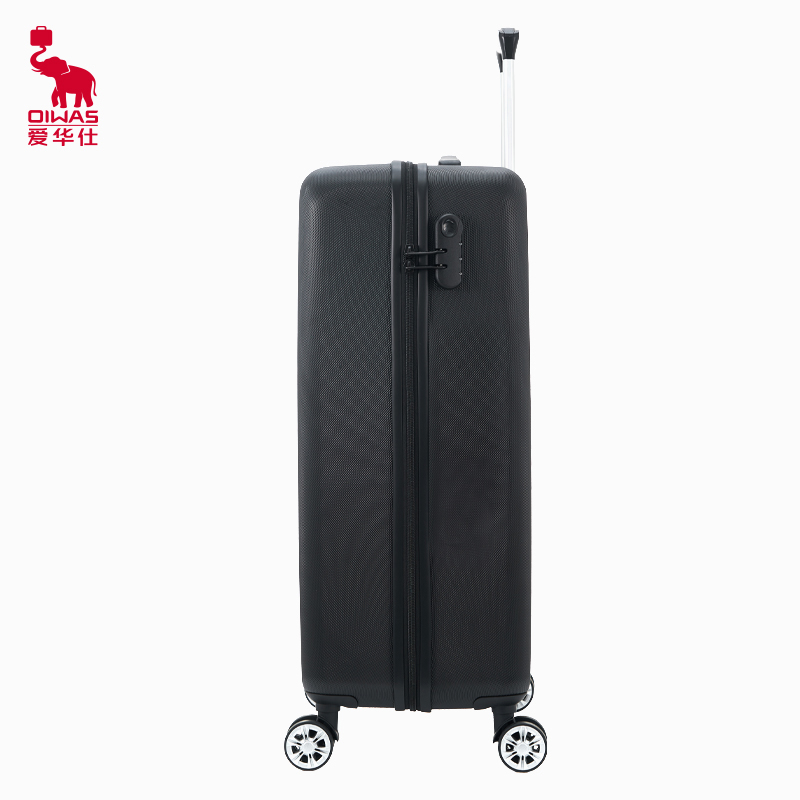 爱华仕(OIWAS) 时尚商务 飞机轮拉杆箱 旅行出差密码箱OCX6770A-24黑色旅行箱行李箱高清大图